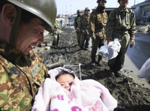 4 month old baby girl found in rubble
